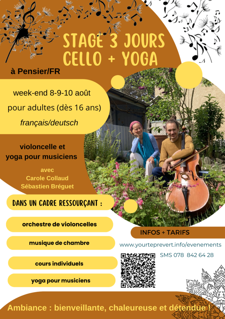 flyer cello yoga 2025